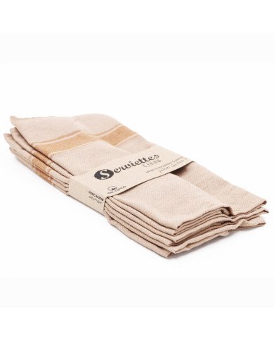 Lot De 3 Serviette De Table 40X60cm En Coton