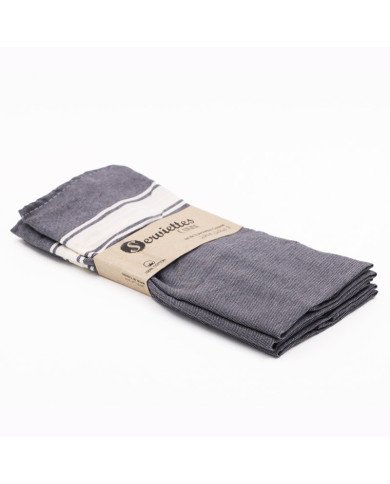 Lot De 3 Serviette De Table 40X60cm En Coton