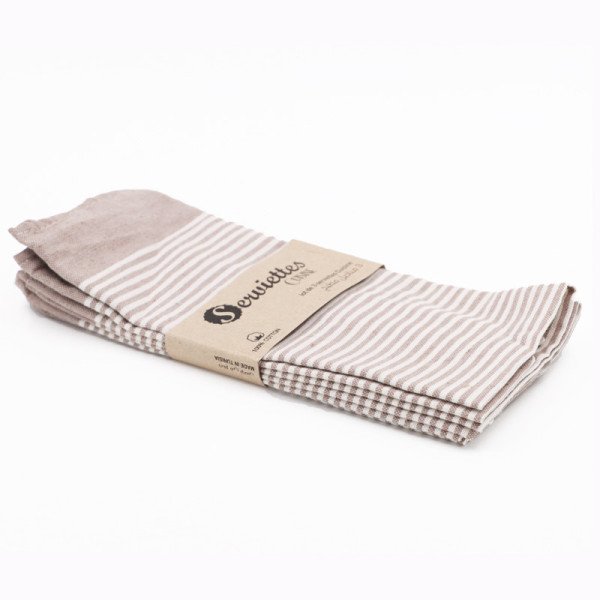 Lot De 3 Serviette De Table 40X60cm En Coton Lot De 3 Serviette De Table 40X60cm En Coton