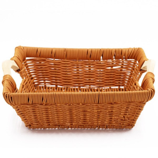 Corbielle à Pain Carre en osier avec Anse 29x29cm Corbielle à Pain Carre en osier avec Anse 29x29cm