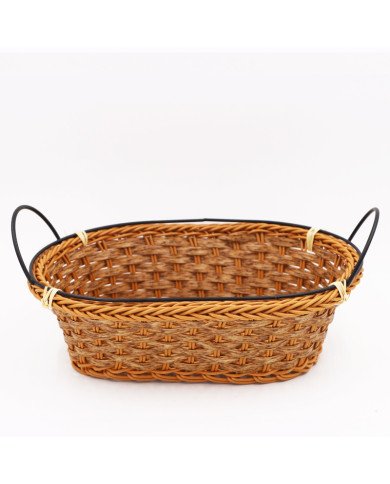Corbeille à Pain Ovale en Osier 27X19cm Corbeille à Pain Ovale en Osier 27X19cm