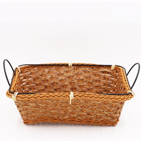 Corbeille à Pain Rectangulaire en Osier 28X23cm Corbeille à Pain Rectangulaire en Osier 28X23cm