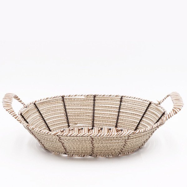 Corbeille à Pain en Osier Ovale avec Anse 30cm x 24cm Corbeille à Pain en Osier Ovale avec Anse 30cm x 24cm