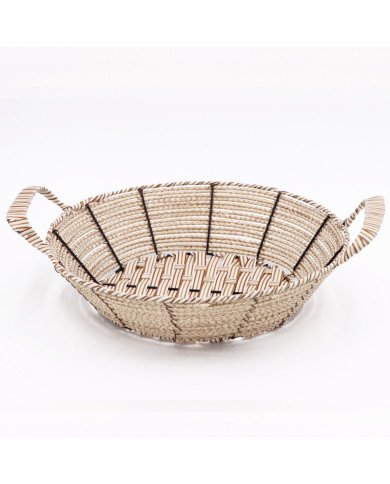 copie de Corbeille à Pain Ronde avec Anse en Osier Ø29cm