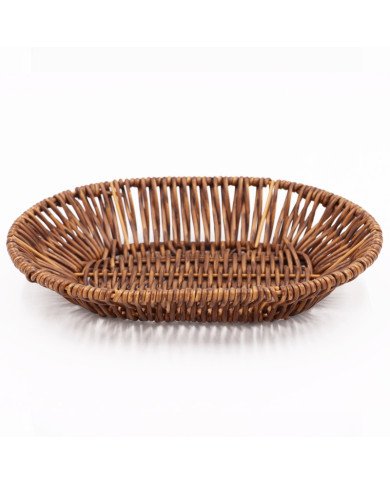 Corbeille à Pain  Ovale avec Anse en Osier 23X18cm Corbeille à Pain  Ovale avec Anse en Osier 23X18cm
