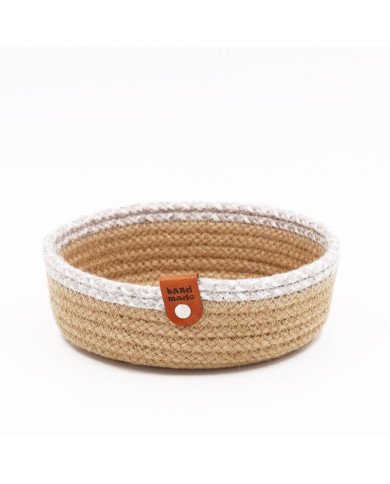 Corbeille à Pain Rond avec Contour en Corde Ø 18cm Corbeille à Pain Rond avec Contour en Corde Ø 18cm