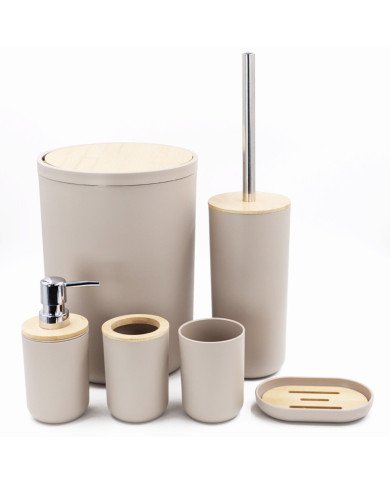 Ensemble De Salle De Bain 6 Pièces En Bamboo Ensemble De Salle De Bain 6 Pièces En Bamboo