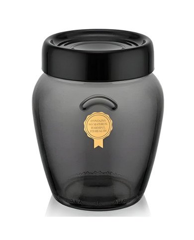 Bocal en Verre Perle Noire 580cc -QLUX Bocal en Verre Perle Noire 580cc -QLUX