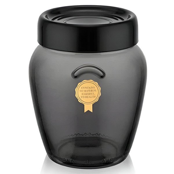 Bocal en Verre Perle Noire 580cc -QLUX Bocal en Verre Perle Noire 580cc -QLUX