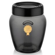 Bocal en Verre Perle Noire 580cc -QLUX