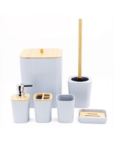 Ensemble De Salle De Bain 6 Pièces En Bamboo Ensemble De Salle De Bain 6 Pièces En Bamboo