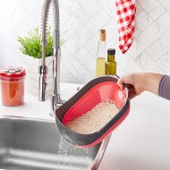 Passoire à Riz Pliable Rouge 3 Litres - QLUX