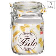 Bocal en Verre avec Fermeture Hermétique 1 Litre Fido - BORMIOLI