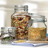 Bocal en Verre avec Fermeture Hermétique 4 Litres Fido - BORMIOLI Bocal en Verre avec Fermeture Hermétique 4 Litres Fido - BORMIOLI