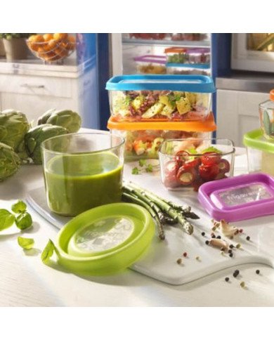 Boite de Conservation Ronde FrigoVerre Fun Ø 12cm - BORMIOLI Boite de Conservation Ronde FrigoVerre Fun Ø 12cm - BORMIOLI