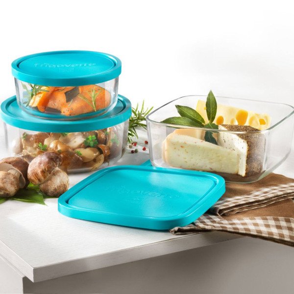 Boite de Conservation Rectangulaire FrigoVerre 13x10cm - BORMIOLI