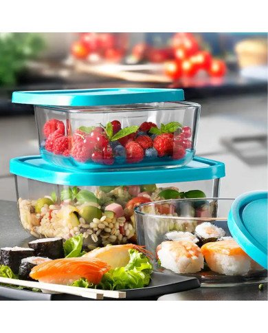 Boite de Conservation Rectangulaire FrigoVerre 26x21cm - BORMIOLI Boite de Conservation Rectangulaire FrigoVerre 26x21cm - BORMIOLI