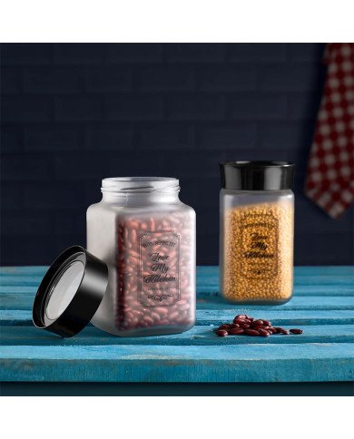 Pot de Conservation en Verre d'ambiance 1 Litre - QLUX Pot de Conservation en Verre d'ambiance 1 Litre - QLUX