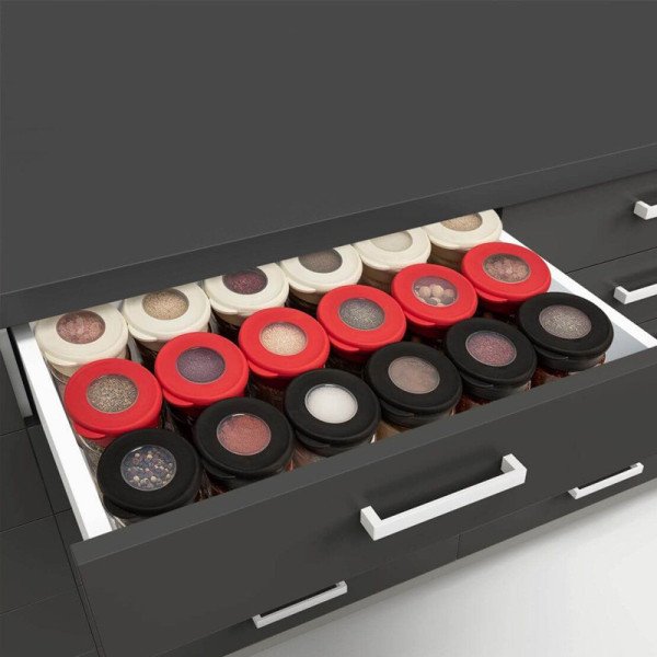 Pot à Épices en Verre avec cuillère 380cc -QLUX Pot à Épices en Verre avec cuillère 380cc -QLUX