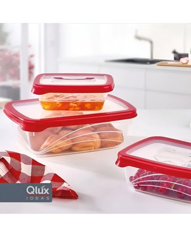 Boite de Conservation Rouge Bio Saver 600 ml - QLUX Boite de Conservation Rouge Bio Saver 600 ml - QLUX