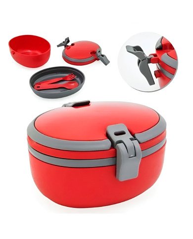 Boite à Lunch Joy Rouge 1,1 Litre - QLUX Boite à Lunch Joy Rouge 1,1 Litre - QLUX