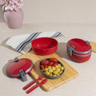 Boite à Lunch Joy Rouge 1,1 Litre - QLUX