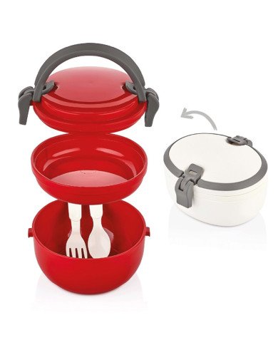 Boite à Lunch Joy Rouge 1,1 Litre - QLUX Boite à Lunch Joy Rouge 1,1 Litre - QLUX