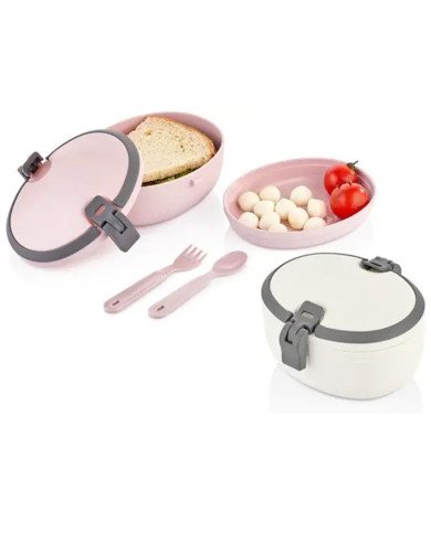 Boite à Lunch Joy Blanche 1,1 Litre - QLUX Boite à Lunch Joy Blanche 1,1 Litre - QLUX