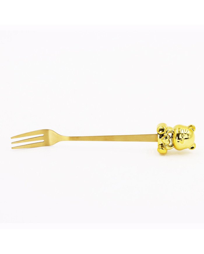 Fourchettes à Gâteau GRÄWE Lot De 6 - Motif Rose - Acier Inoxydable 18/10 - Longueur 13.5cm