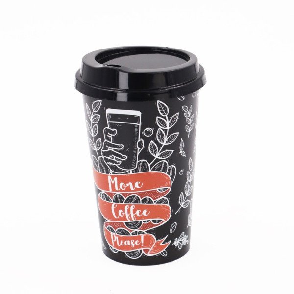 Goblet à Café avec Couvercle 400ml - TUFFEX Goblet à Café avec Couvercle 400ml - TUFFEX