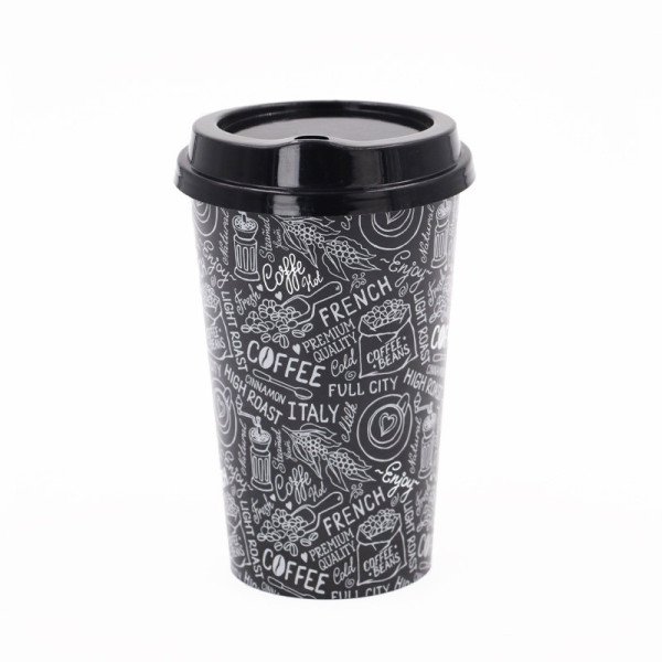 Goblet à Café avec Couvercle 400ml - TUFFEX Goblet à Café avec Couvercle 400ml - TUFFEX