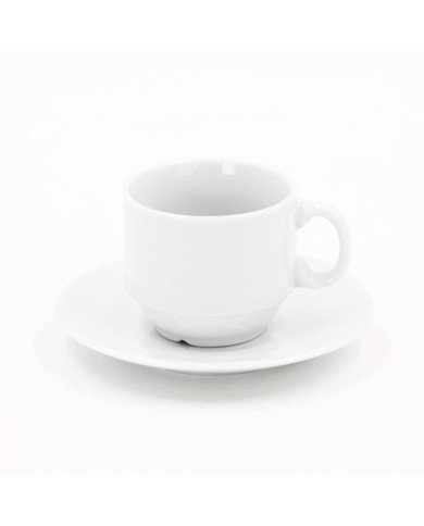 Coffret de 6 Tasses avec Sous Tasses à Café en  Céramique - CASADECO Coffret de 6 Tasses avec Sous Tasses à Café en  Céramique - CASADECO