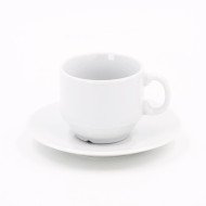 Coffret de 6 Tasses avec Sous Tasses à Café en  Céramique - CASADECO