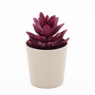 Pot à Fleur Artificielle Petit Modelé Vert Eva - CASADECO