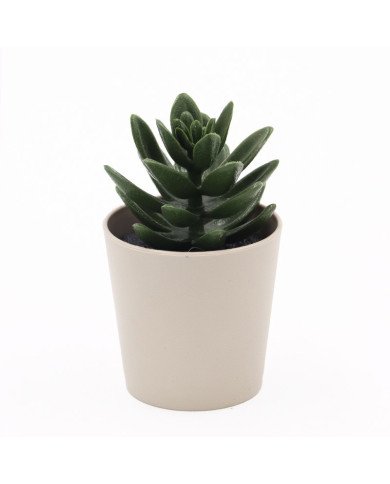 Pot à Fleur Artificielle Petit Modelé Vert Eva - CASADECO Pot à Fleur Artificielle Petit Modelé Vert Eva - CASADECO