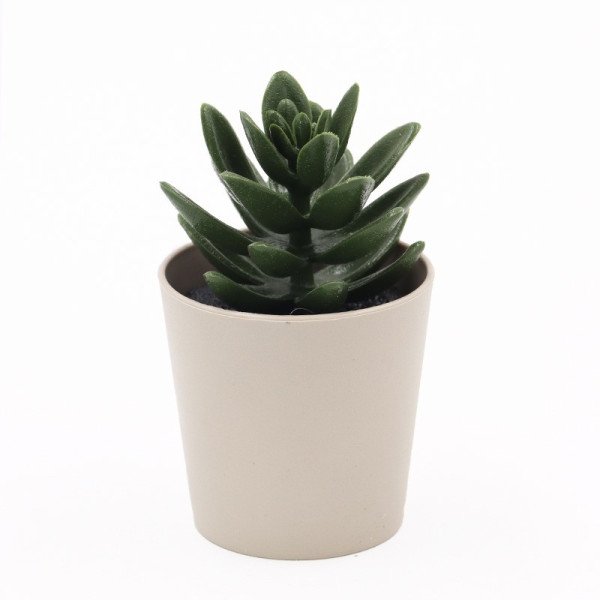 Pot à Fleur Artificielle Petit Modelé Vert Eva - CASADECO