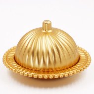 Bonbonnière Avec Couvercle En Plastique Dorée Bonbonnière Avec Couvercle En Plastique Dorée