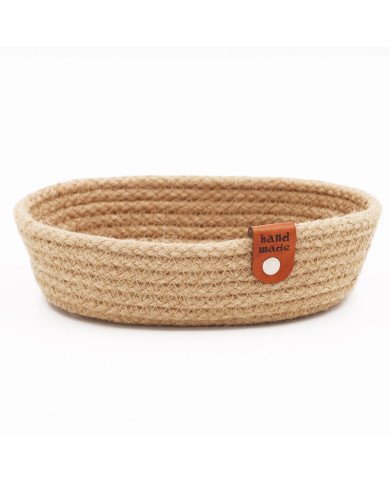 Corbeille Ovale 17 x 12cm En Corde Corbeille Ovale 17 x 12cm En Corde