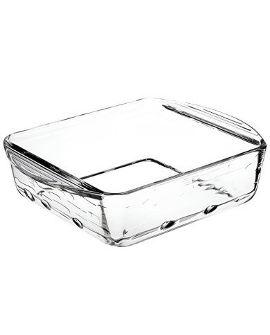 Plat à Four Carré en verre Midi Mini 21x17cm - BORCAM Plat à Four Carré en verre Midi Mini 21x17cm - BORCAM