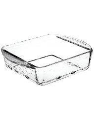 Plat à Four Carré en verre Midi Mini 21x17cm - BORCAM