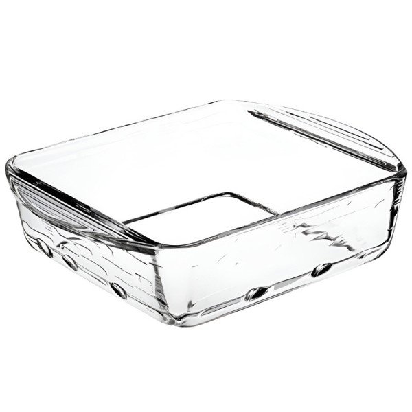 Plat à Four Carré en verre Midi Mini 21x17cm - BORCAM Plat à Four Carré en verre Midi Mini 21x17cm - BORCAM