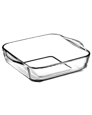 Plat à Four Carré en Verre 25x23cm - BORCAM Plat à Four Carré en Verre 25x23cm - BORCAM