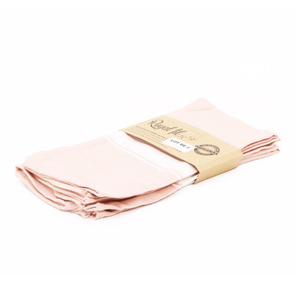 Lot de 3 Serviettes de Table 45 x 65 cm en Coton Lot de 3 Serviettes de Table 45 x 65 cm en Coton