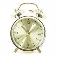 Horloge Alarme Rétro Doré avec Sonnerie Classique – Design Vintage pour Table de Nuit Horloge Alarme Rétro Doré avec Sonnerie Classique – Design Vintage pour Table de Nuit