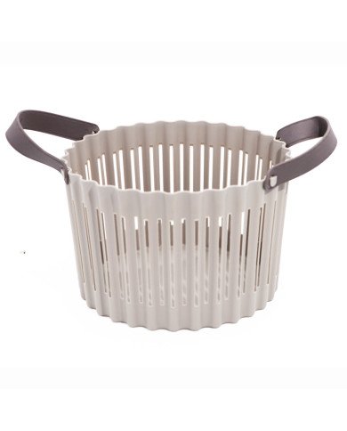 Panier de Rangement Ajouré en Plastique avec Poignées Ø 23cm