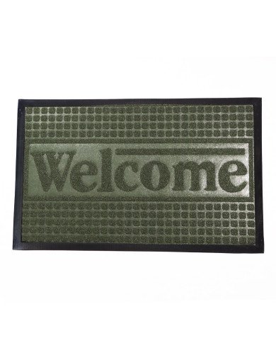 Tapis d'Entrée Paillasson Rectangulaire Welcome 80 x 50cm
