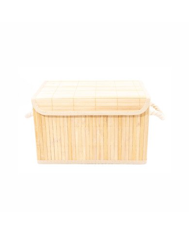 Panier à Linge Rectangulaire 20 x 35cm En Bambou