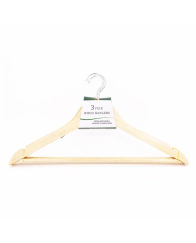 Lot de 3 Cintres en Bois