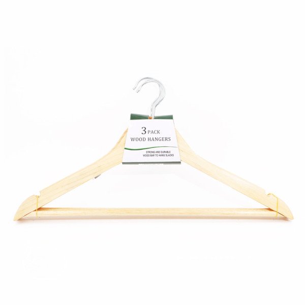 Lot de 3 Cintres en Bois Lot de 3 Cintres en Bois