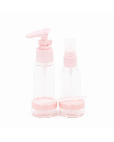 Kit De Flacon Vides Pour Voyage 4Pièces (40ml+30ml+2 x10g)